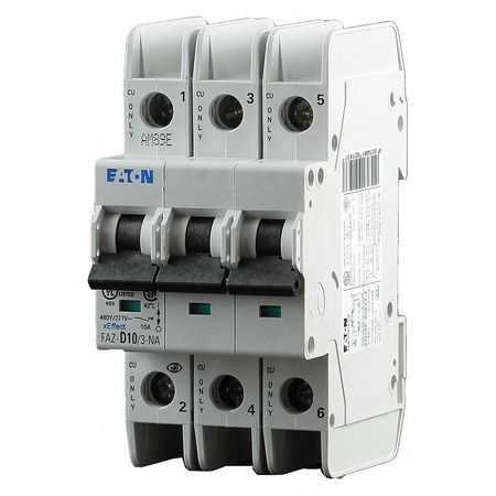 Eaton FAZ-C20/3-NA Eaton IEC Mini Circuit Breaker,20A,3P,277/480V  FAZ-C20/3-NA