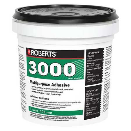 Roberts 3000-1 Roberts Construction Adhesive,1 gal,Pail  3000-1