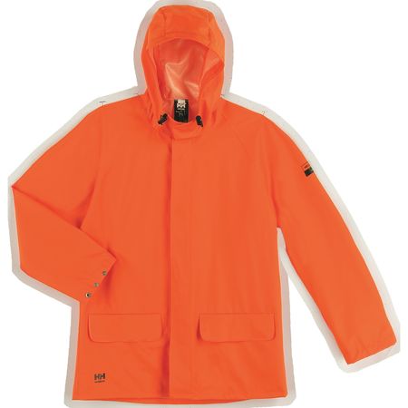Helly Hansen 70129_290-L Helly Hansen Rain Jacket,PVC/Polyester,Orange,L  70129_290-L