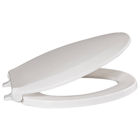 Centoco GR800STSFE-001 Centoco Toilet Seat,Elongated,White,SS  GR800STSFE-001