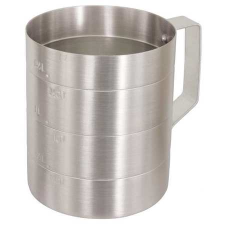 Crestware MEA04D Crestware Measuring Cup,Gray,Aluminum MEA04D