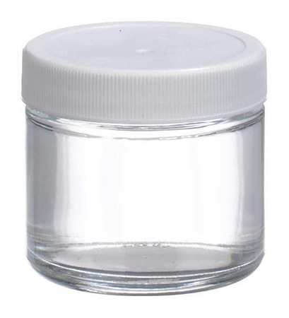 Wheaton W216903 Wheaton Jar,60 mL,48 mm H,Clear,PK24  W216903