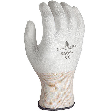 Showa 540XXL-V Showa VF,Coated Gloves,White,2XL,43NT63,PR  540XXL-V