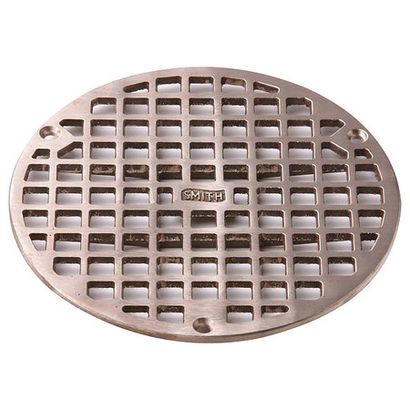 Jay R. Smith Manufacturing Jay R. Smith Mfg. Co A08NBG Jay R. Smith Manufacturing Floor Drain,Nickel Bronze,Round,1/4" H  A08NBG