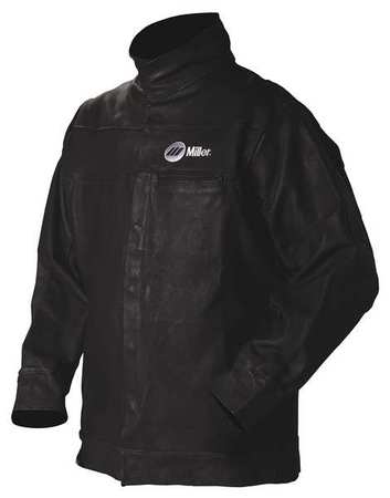 Miller Electric 231090 Miller Electric Jacket,Black,Pigskin Leather,Large  231090
