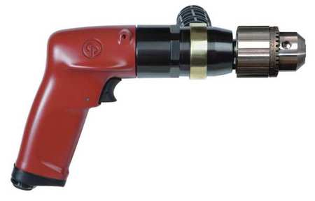 Chicago Pneumatic CP1117P05 Chicago Pneumatic Drill,Air-Powered,Pistol Grip,1/2 in  CP1117P05