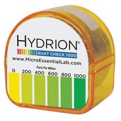 Hydrion QKR-1000 Hydrion Test ,15 ft L,0-1000 ppm Quat Amm,PK50 QKR-1000