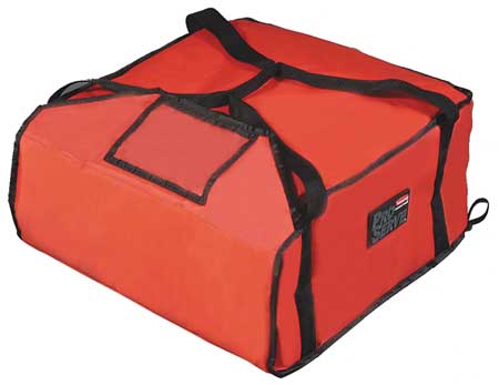Rubbermaid Commercial FG9F3700RED Rubbermaid Commercial Pizza Delivery Bag,19 3/4 x 17 x 13",Red FG9F3700RED