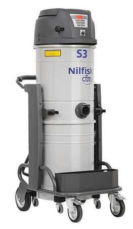 Nilfisk 4010300477 Nilfisk Shop Vacuum,13 gal.,Steel,270 cfm  4010300477