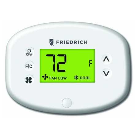 Friedrich EMWRT Friedrich Wireless Thermostat,3VDC,White/Gray  EMWRT