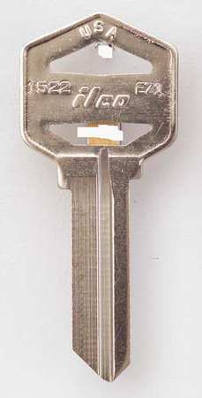 Kaba Ilco 1522-EZ1 Kaba Ilco Key Blank,Brass,Type EZ1,PK10  1522-EZ1