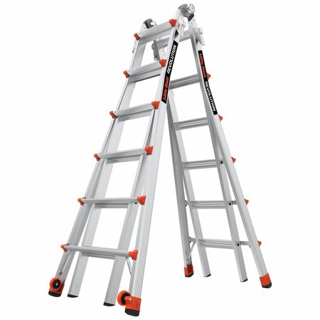 Little Giant Ladders 13126-001 Little Giant Ladders Ladder,Aluminum,6 to 11 ft H,300 lb Cap 13126-001