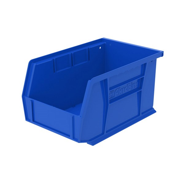 Akro-Mils 30237BLUE Akro-Mils® AkroBins® Standard Storage Bin, 9 1/4"L x 5"H x 6"W, Blue, 1/Each