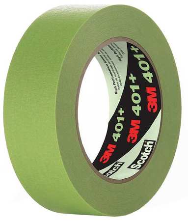 3m 401+ 3m Masking Tape,3 3/4" W,60 yd L,Green,PK8  401+