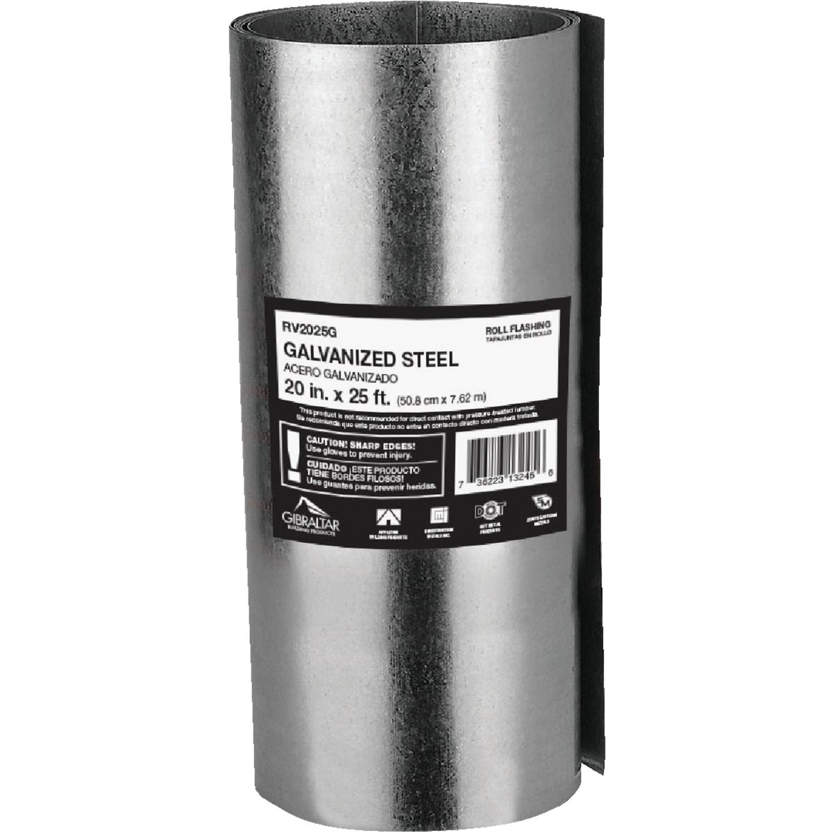 NorWesco 518948 NorWesco 20 In. x 25 Ft. Mill Galvanized Roll Valley Flashing 518948