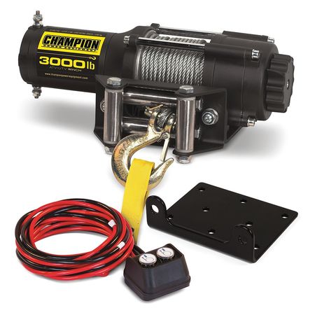 Champion Power Equipment 13004 Champion Power Equipment Utility Winch Kit,12V,3000 lb 13004