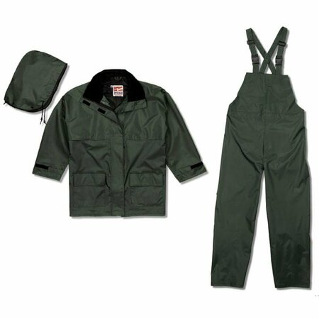 Viking 2900G-XL Viking Rain Suit w/Jacket/Bib,Unrated,Green,XL 2900G-XL