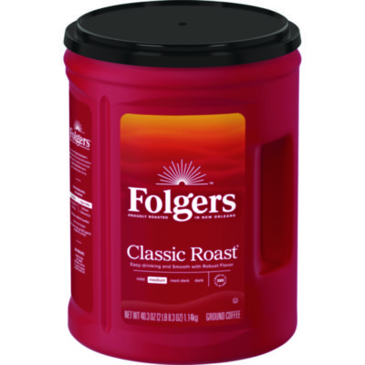 Folgers J.M. SMUCKER CO. 2550030419 Folgers® Classic Roast Ground Coffee, 40.3 oz Canister, 6/Carton 2550030419