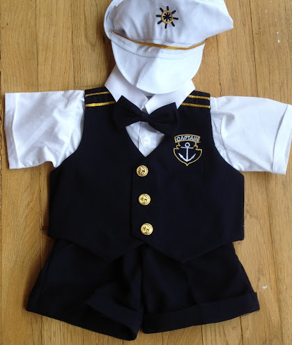 Angel SIZE # L Baby Boy Tuxedo Christening BAPTISM DRESS / captain outfit SUIT/ L /12-18 MLARGE/SHORT PANTS
