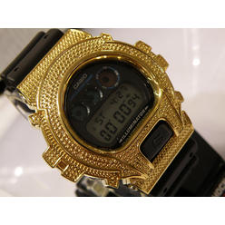 CASIO G-Shock G SHOCK Diamond Watch/0.12ct/black band/yellow/dw6900