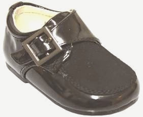 Angel Infant Boys'  Dress baby Shoes with Velcro /tuxedo/christening/wedding/size 2-3-4-5-6/ - Black/#4817
