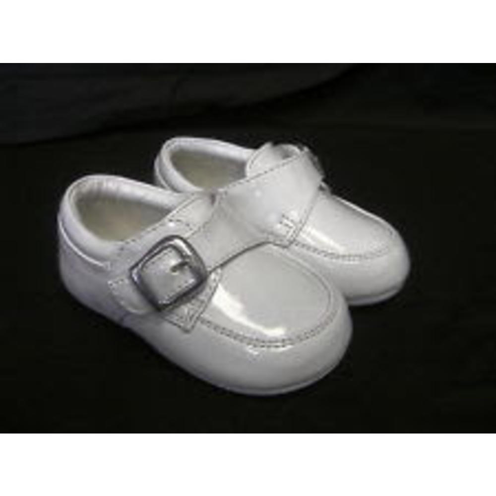 Angel Infant Boys'  Dress baby Shoes with Velcro /tuxedo/christening/wedding/size 2-3-4-5-6/ - white/#11012