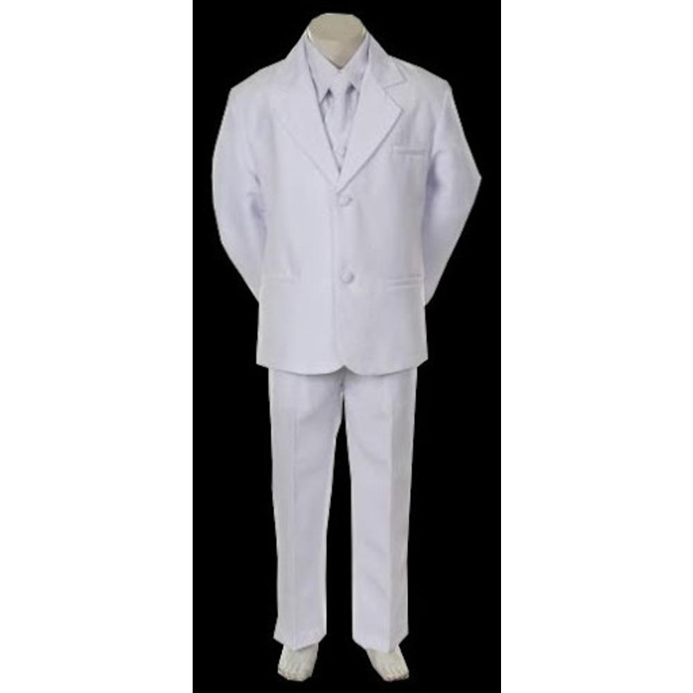 Angel Boy Tuxedo white suit tie/size # 14 / 16 / 18 /0r 14-16-18