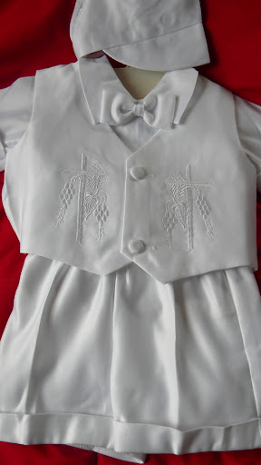 Angels Baby Boy Tuxedo suit Christening Baptism dress white outfit short set/cross-angur/ 18-24 M / EXTRA LARGE