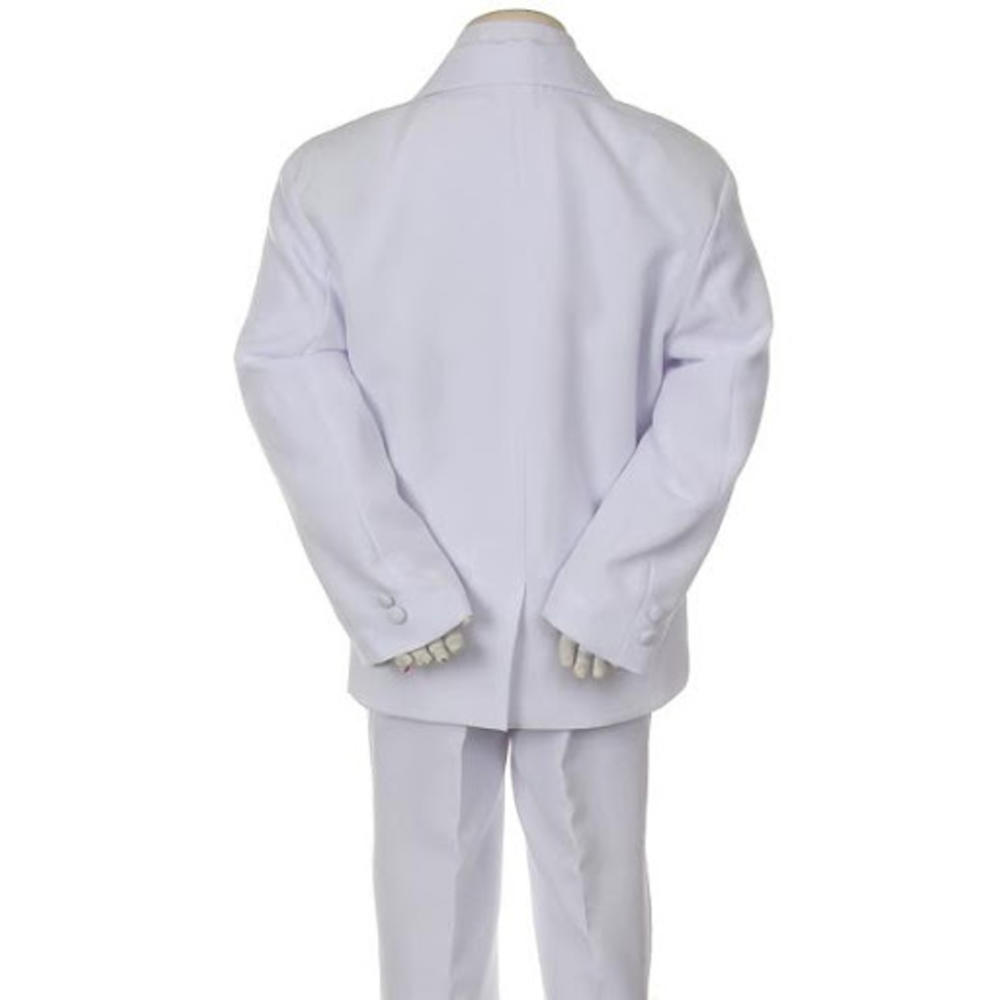 Angels Baby  Boy Tuxedo white suit/Christening Baptism dress/S/M/L/XL/3-6M/6-12M/12-18M/18-24M/SMALL/MEDIUM/LARGE/X LARGE/#BY010W/bow