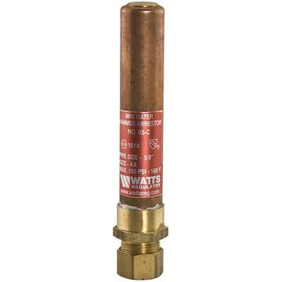 Watts (05-1-2) Mini Water Hammer Arrestor - Pressure Regulator 1-2" NPT