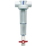 Rusco 3/4" Polyester - Stainless Steel Sediment Trapper Filter with Flush Valve 140 Polyester