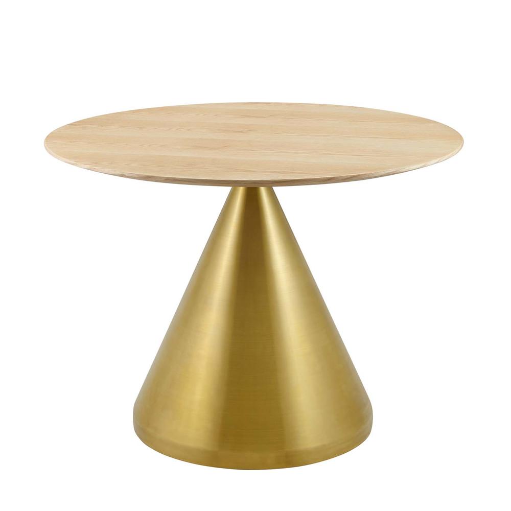 Modway Imports Tupelo 40" Dining Table-Gold Natural