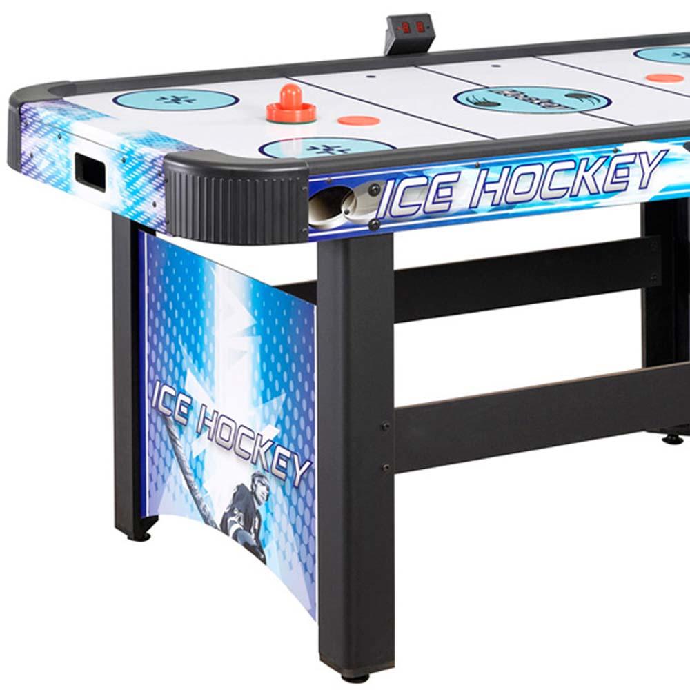 Blue Wave by FamilyPoolFun.com Face-Off 5 ft Air Hockey Table with Electronic Scoring from FamilyPoolFun.com