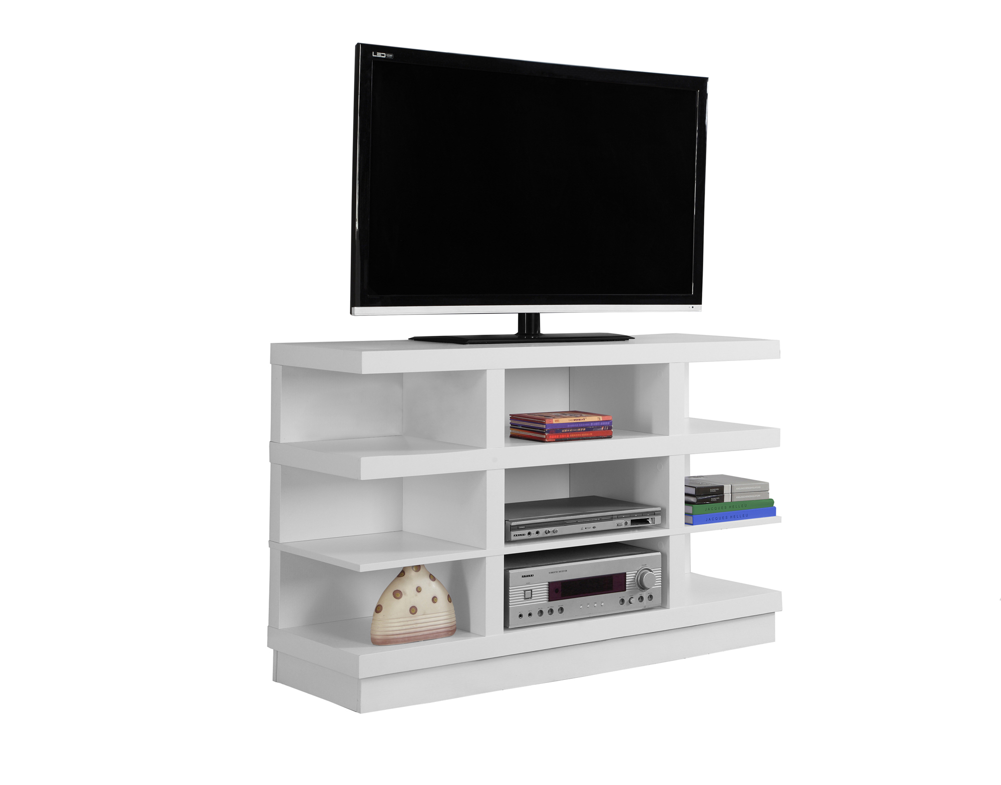 Furnituremaxx 48"L WHITE TV STAND