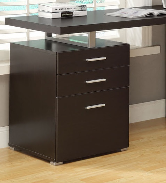 Furnituremaxx Cappuccino L Shaped Corner Computer Desk With Drawer