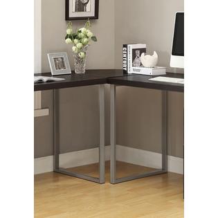 Furnituremaxx Cappuccino L Shaped Corner Computer Desk With Drawer