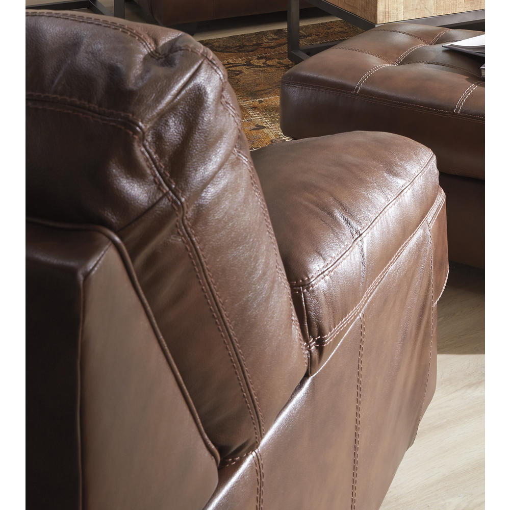 Furnituremaxx Mindaro Contemporary Leather Canyon Color Chair