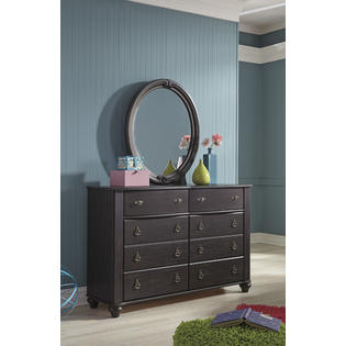 Furnituremaxx Corileen Traditional Dark Brown Dresser Mirror