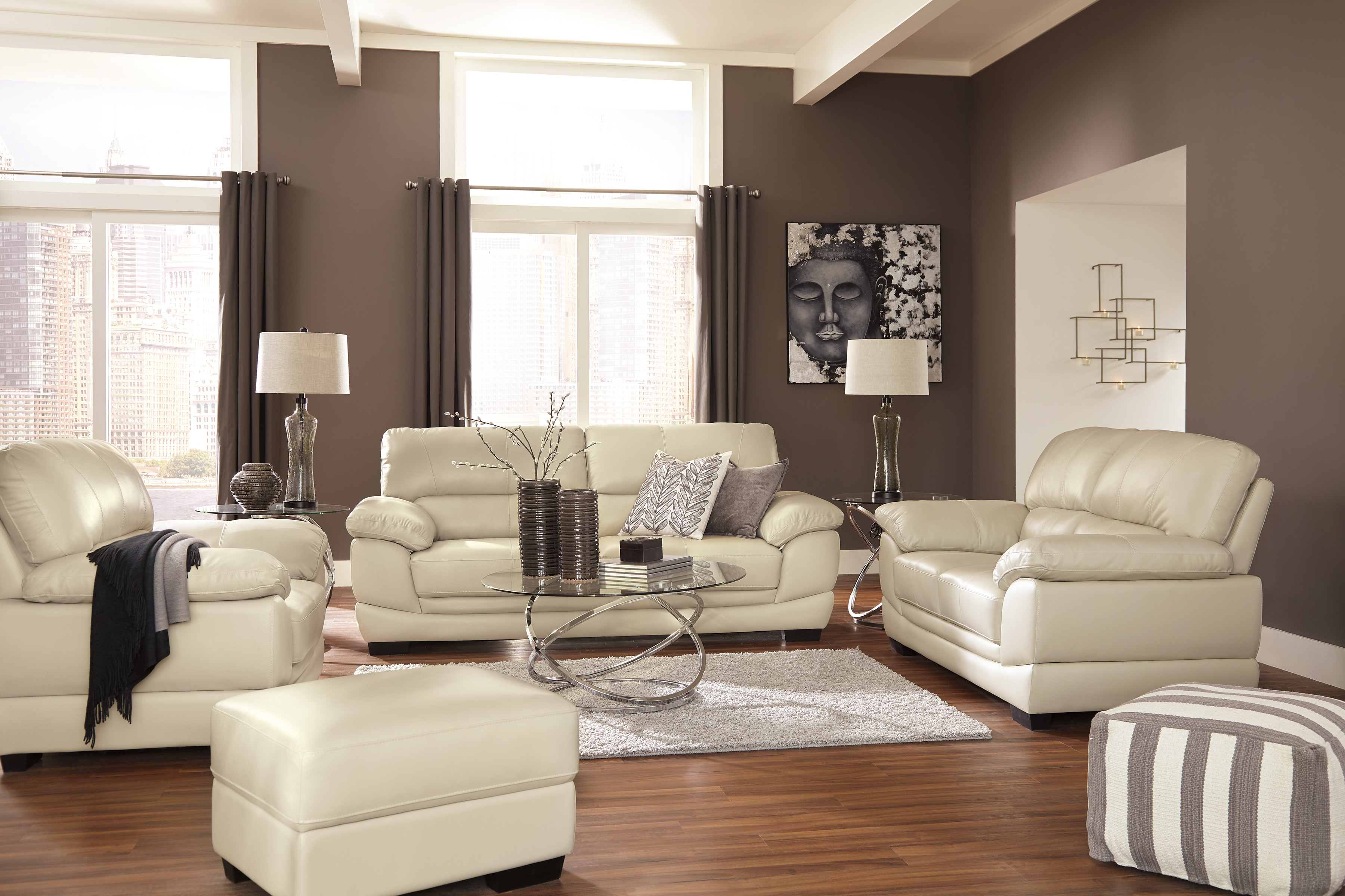 Color Leather Sofa Loveseat Chair, Leather Couch Loveseat And Chair