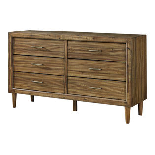 Furnituremaxx Broshane Contemporary Light Brown Color Wood Bedroom