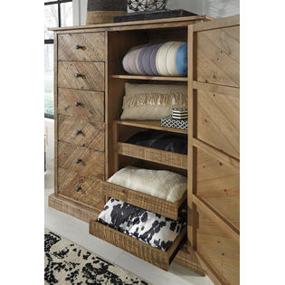 Furnituremaxx Griddleburg Casual Light Brown Color Wood