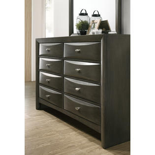 Furnituremaxx Leslie Black Solid Wood Dresser