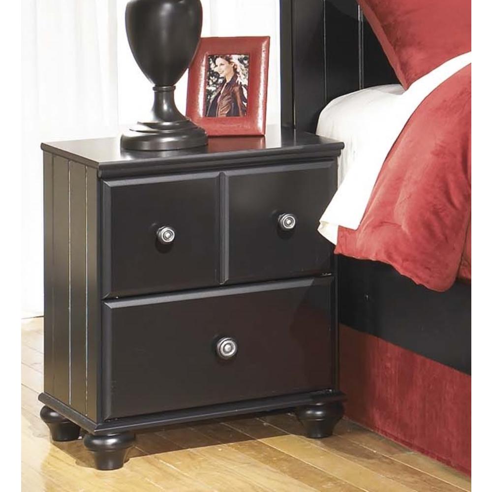 Furnituremaxx Jaidyn Youth Wood Poster Bed Room Set in Rich Black Finish  Full Bed  Dresser  Mirror  Nightstand  Chest