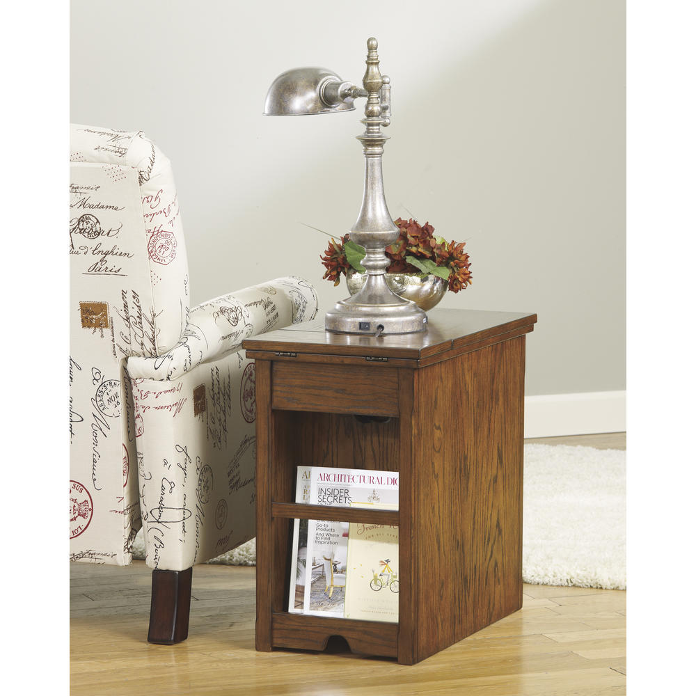 Furnituremaxx Lafly Brown Chair Side End Table