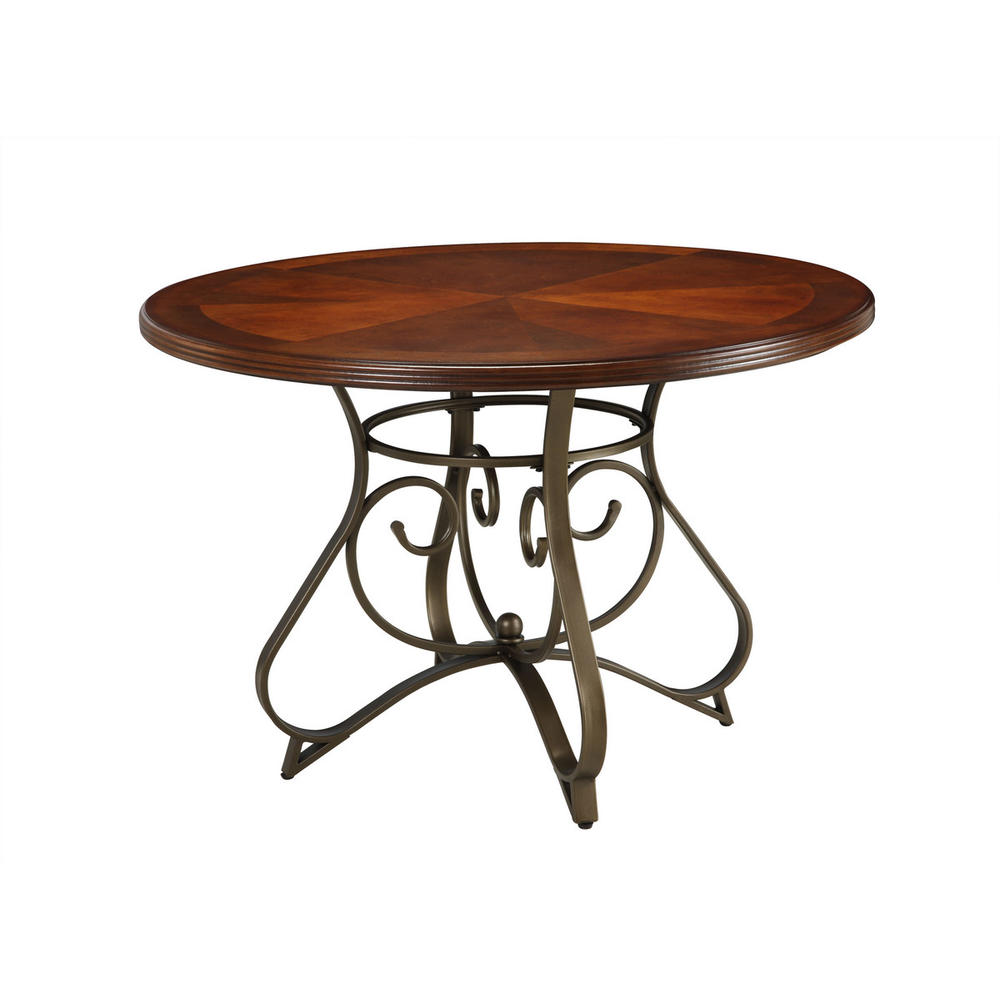 Furnituremaxx Hampton Wood and Metal Dining Table