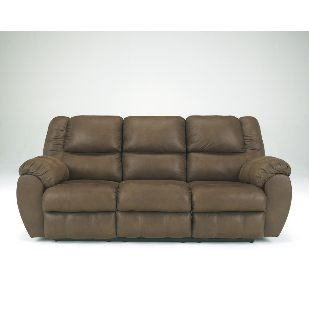 Furnituremaxx Quarterback Contemporary Canyon Microfiber Reclining Sofa
