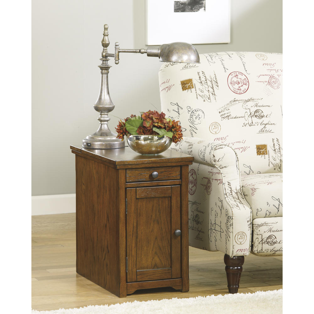 Furnituremaxx Lafly Brown Chair Side End Table