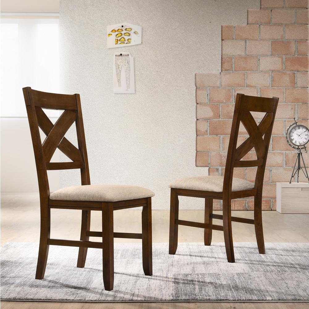 Furnituremaxx 6-Piece Karven Solid Wood Dining Set with Table  4 Chairs and Bench