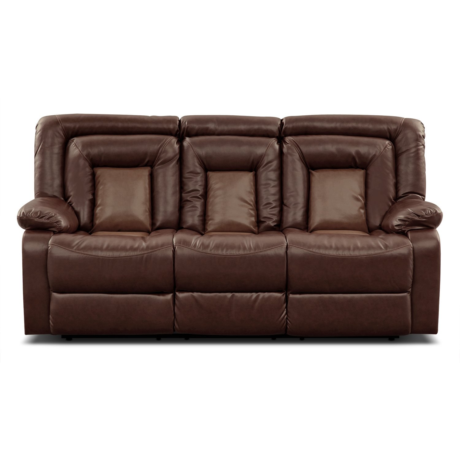 Furnituremaxx Kmax Reclining Sofa and Loveseat Set w/ Drop Console