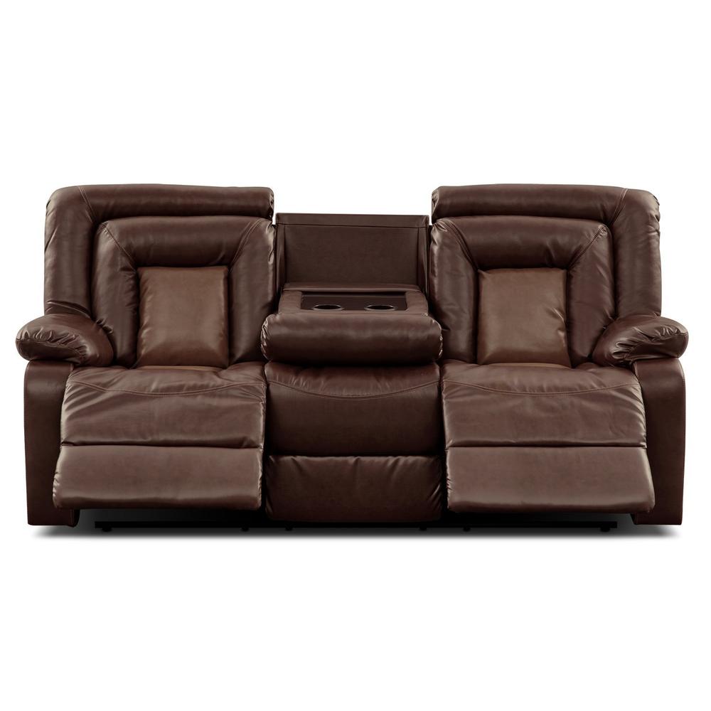 Furnituremaxx Kmax Reclining Sofa and Loveseat Set w/ Drop Console
